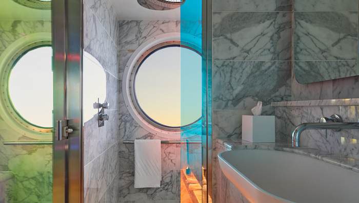 Virgin Voyages Brilliant Lady Sweet Aft Suite Bathroom ©Virgin Voyages.jpg